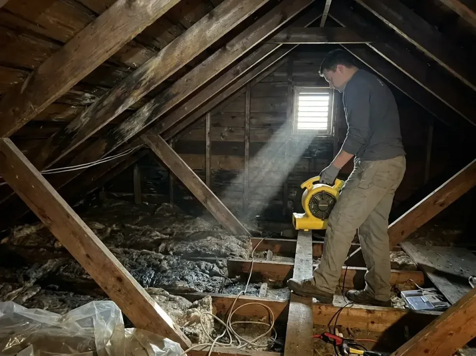 attic-water-damage-drying-proc-007 — frequently asked questions, Emergency Water Extraction & 24/7 Flood Response in Rockwel…